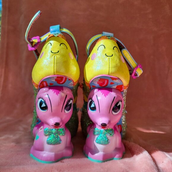 NWOB Fantastic Fawn Glittery Character Heels Irregular Choice size 41 / 10 - Picture 7 of 11